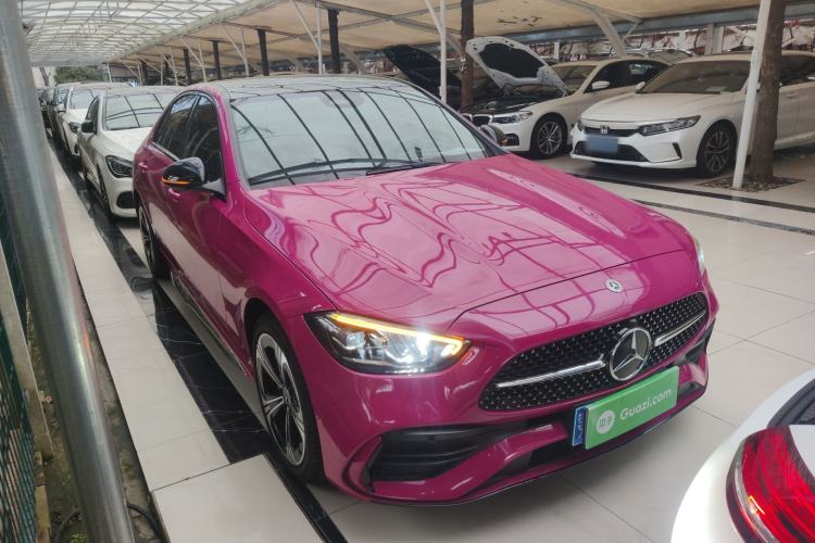 Used Mercedes-Benz C-Class 2022 C 260 L Obsidian Night Sport Edition Front Right 45 Deg