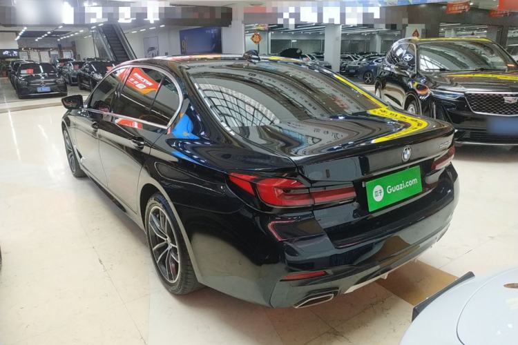 Used BMW 5 Series 2022 Second Facelift 525Li M Sport Package Rear Left 45 Deg