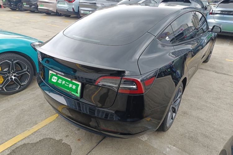 Used Tesla Model 3 2021 Performance High-Performance All-Wheel-Drive Version Rear Right 45 Deg