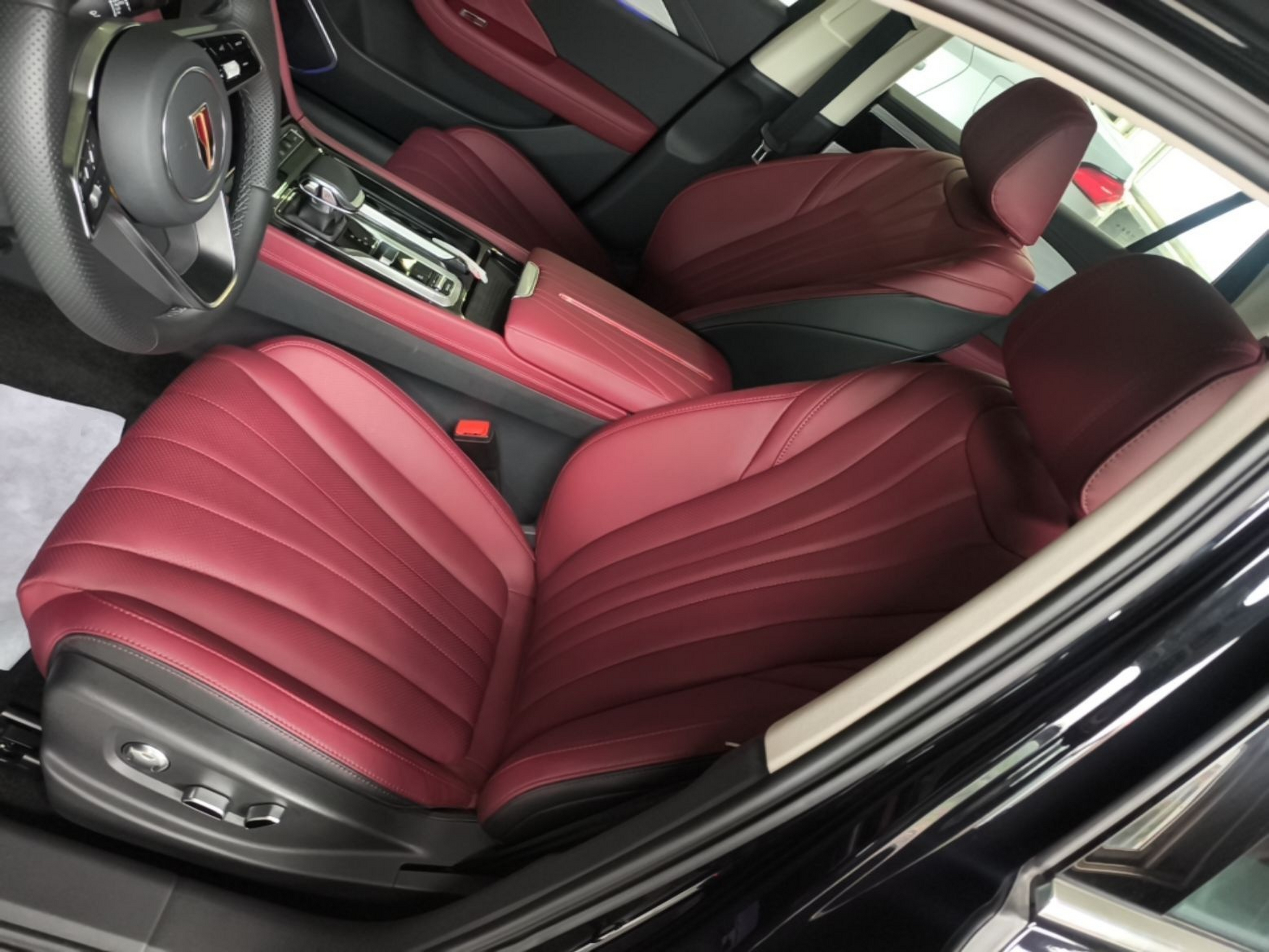 Vordere Reihe im Auto