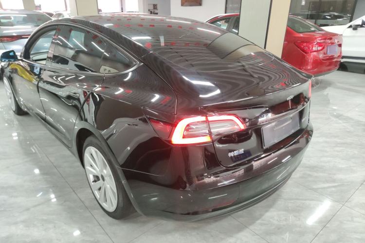 Used Tesla Model 3 2021 Standard Range Rear-Wheel Drive Upgraded Version 3D6 Rear Left 45 Deg