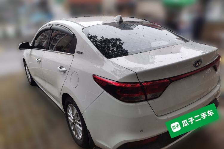 Used Kia K2 2017 Sedan 1.4L Manual Transmission 15th Anniversary Special Edition GLS Rear Left 45 Deg