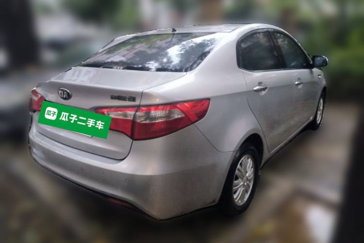 Used Kia K2 2012 Sedan 1.4L MT GLS Commemorative Edition Rear Right 45 Deg