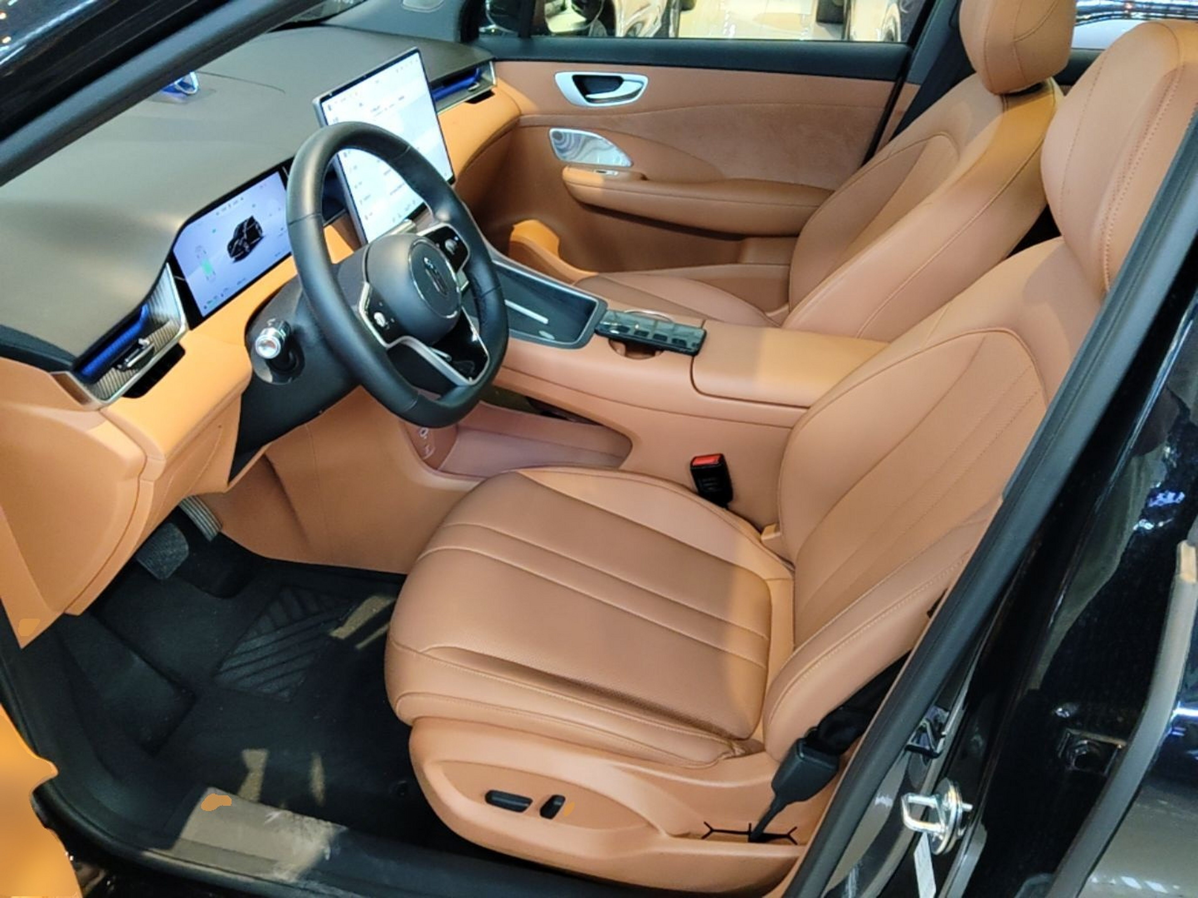 Vordere Reihe im Auto