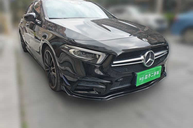 Used Mercedes-Benz A AMG 2021 AMG A 35 L 4MATIC Midnight Special Edition Front Right 45 Deg