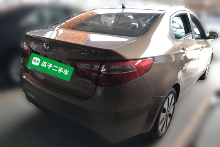 Used Kia K2 2012 Sedan 1.6L Automatic Transmission Premium Commemorative Edition Rear Right 45 Deg