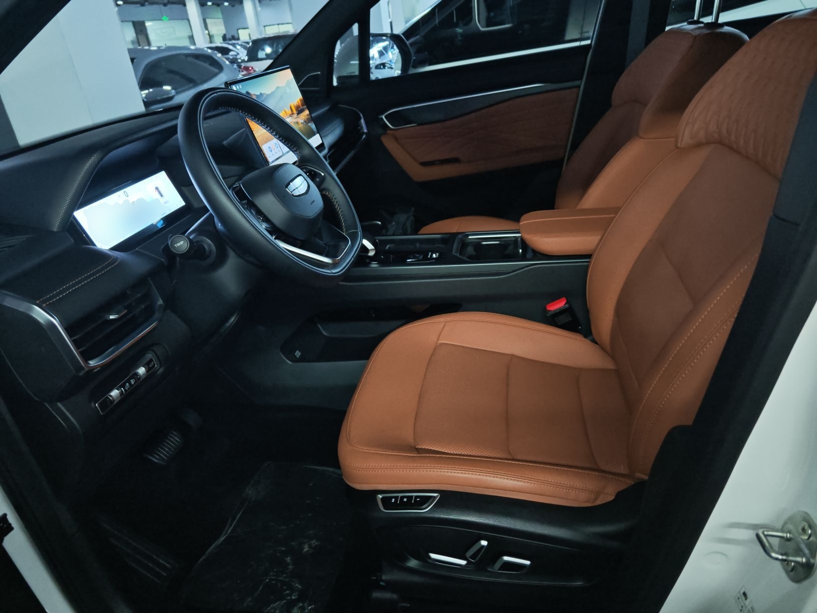 Переднее сиденье в автомобиле