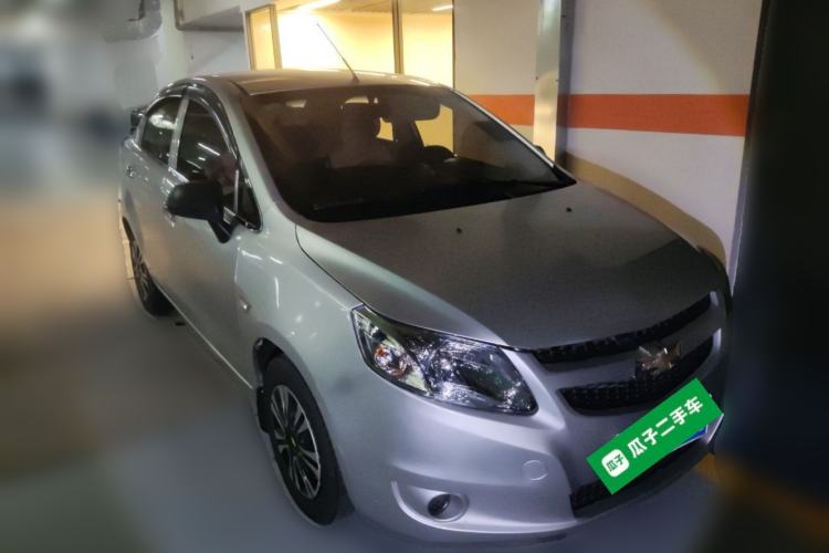 Used Chevrolet Sail 2010 Sedan 1.4L Manual Ideal Edition Front Right 45 Deg