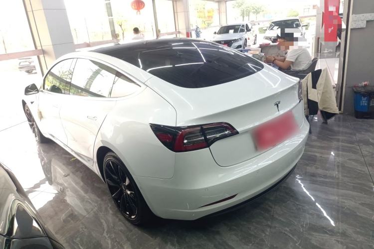 Used Tesla Model 3 2019 Standard Range Rear-Drive Upgraded Version Rear Left 45 Deg