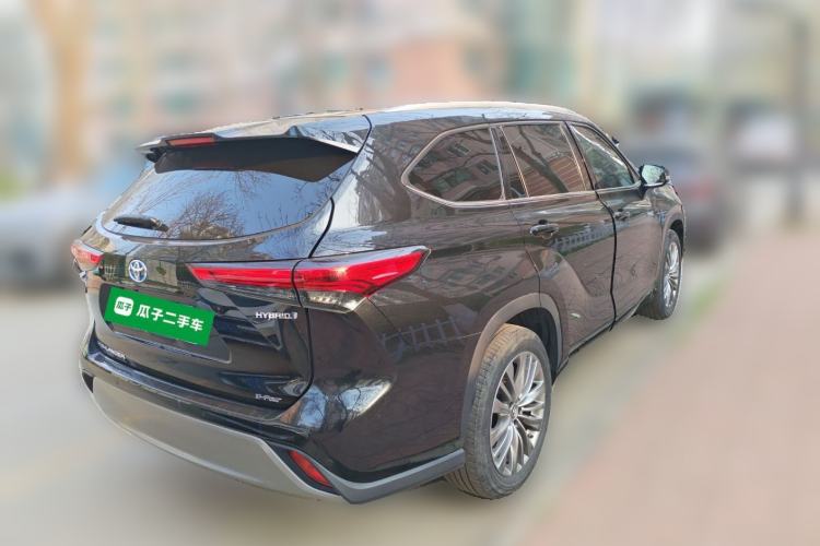 Used Toyota Highlander 2022 Dual-Engine 2.5L Four-Wheel Drive Prestige Version 7 Seats Rear Right 45 Deg