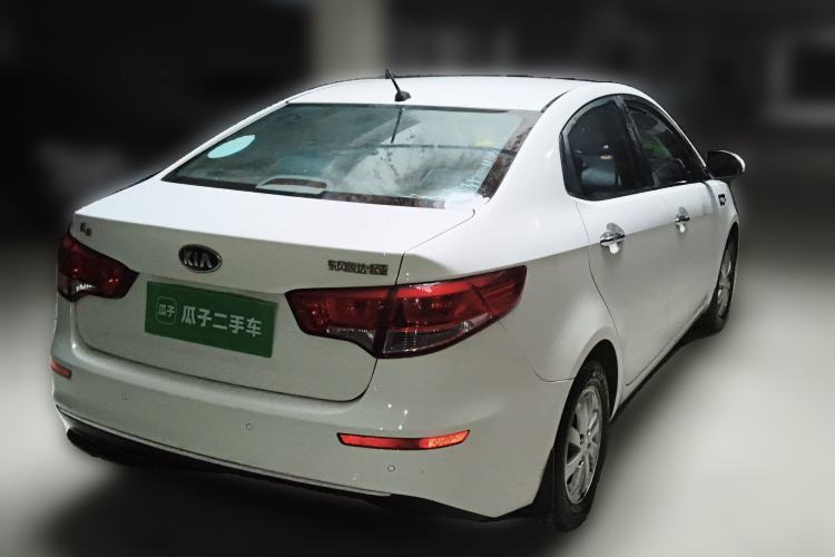 Used Kia K2 2015 Sedan 1.4L Manual Transmission GL Rear Right 45 Deg