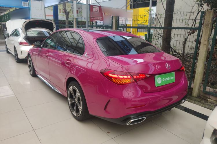 Used Mercedes-Benz C-Class 2022 C 260 L Obsidian Night Sport Edition Rear Left 45 Deg