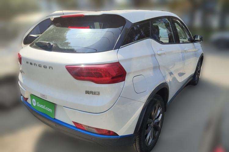Used Dongfeng Fengon E3 2019 EVR Range-Extended Smart Enjoyment Model Rear Right 45 Deg