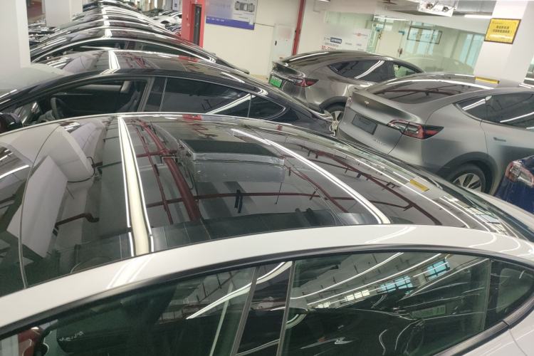 Used Tesla Model 3 2021 Performance High-Performance All-Wheel-Drive Version Roof