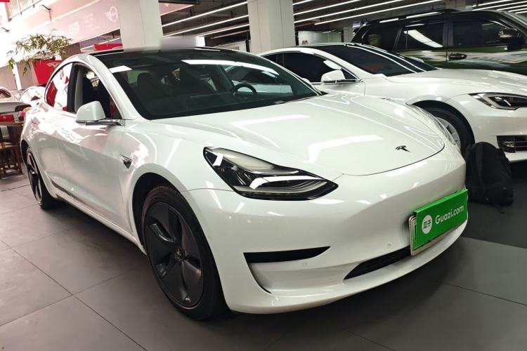 Used Tesla Model 3 2020 Standard Range Rear-Wheel Drive Upgraded Version Front Right 45 Deg