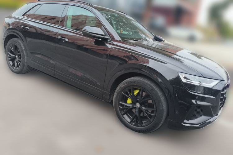 Used Audi Q8 2019 55 TFSI Luxury Dynamic Model Front Right 45 Deg