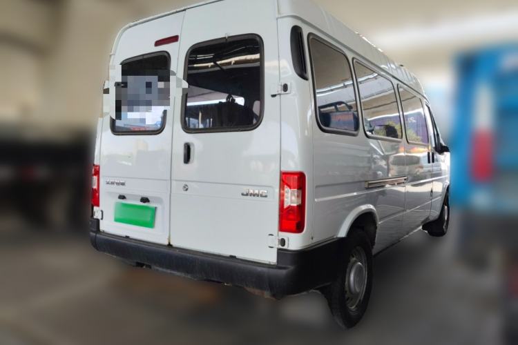 Used JMC Transit 2019 2.8T Commercial Version Long Wheelbase Mid-Roof 6-Seater Rear Single Tire China VI Emission Standard – JX493 Rear Right 45 Deg