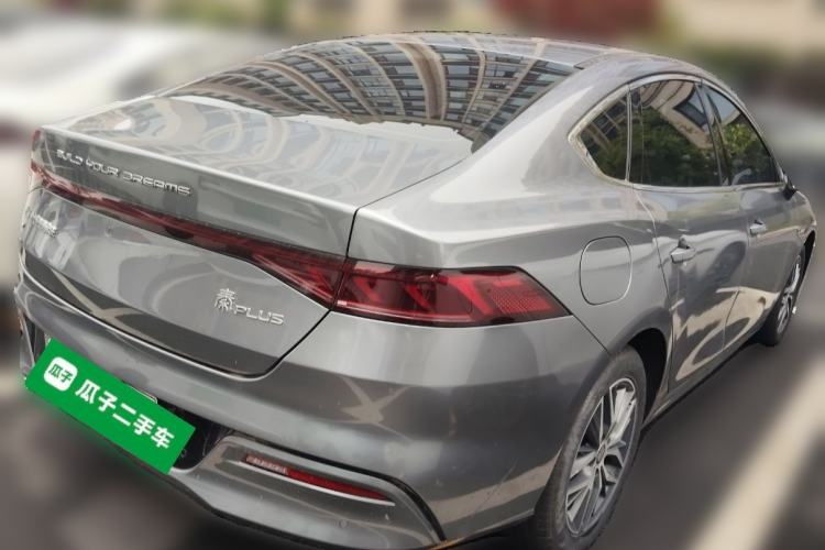 Used BYD Qin PLUS 2021 EV 500KM Luxury Model Rear Right 45 Deg