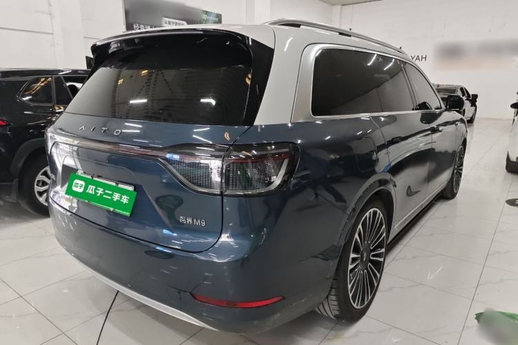 Used Hima AITO M9 2024 Range-Extended Ultra Version 42 kWh 6-Seater Model Rear Right 45 Deg