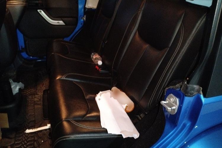 Used Jeep Wrangler 2015 3.0L Sahara Four-Door Comfort Edition Left Rear Seat