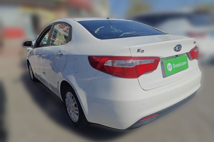 Used Kia K2 2012 Sedan 1.4L Automatic GLS Commemorative Edition Rear Left 45 Deg