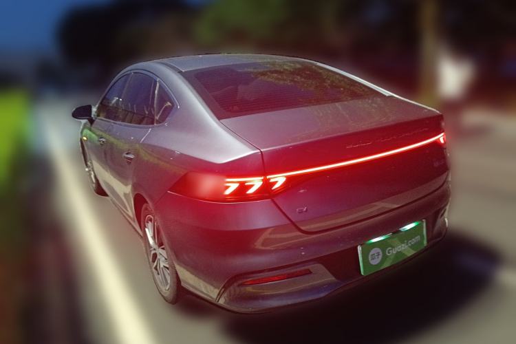 Used BYD Qin PLUS 2021 EV 500KM Luxury Model Rear Left 45 Deg