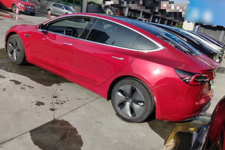 Used Tesla Model 3 2019 Standard Range Rear-Drive Upgraded Version Rear Left 45 Deg