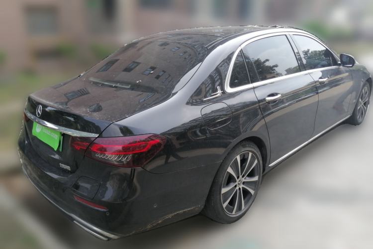 Used Mercedes-Benz E-Class New Energy 2022 Second Facelift E 350 e L Plug-in Hybrid Sedan Rear Right 45 Deg