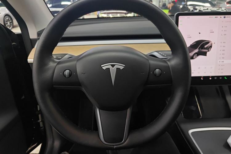 Used Tesla Model Y 2021 Standard Range Rear-Wheel Drive Version Steering Wheel