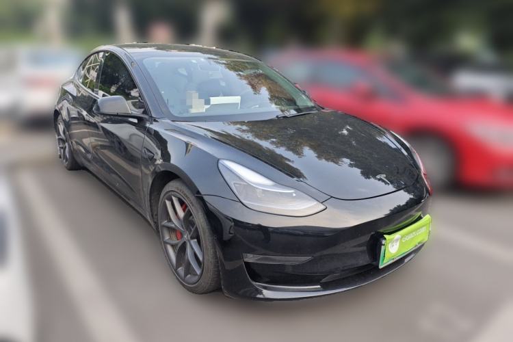 Used Tesla Model 3 2021 Performance High-Performance All-Wheel-Drive Version Front Right 45 Deg