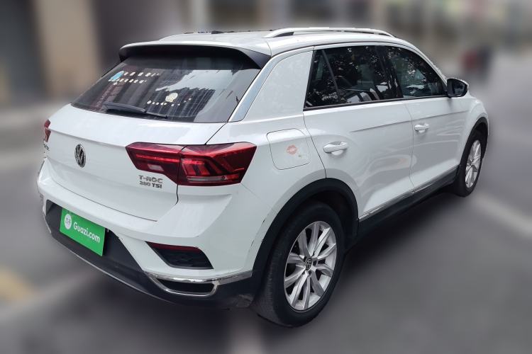 Used Volkswagen T-ROC 2019 280TSI DSG Two-Wheel Drive Advanced Version China VI Standard Rear Right 45 Deg