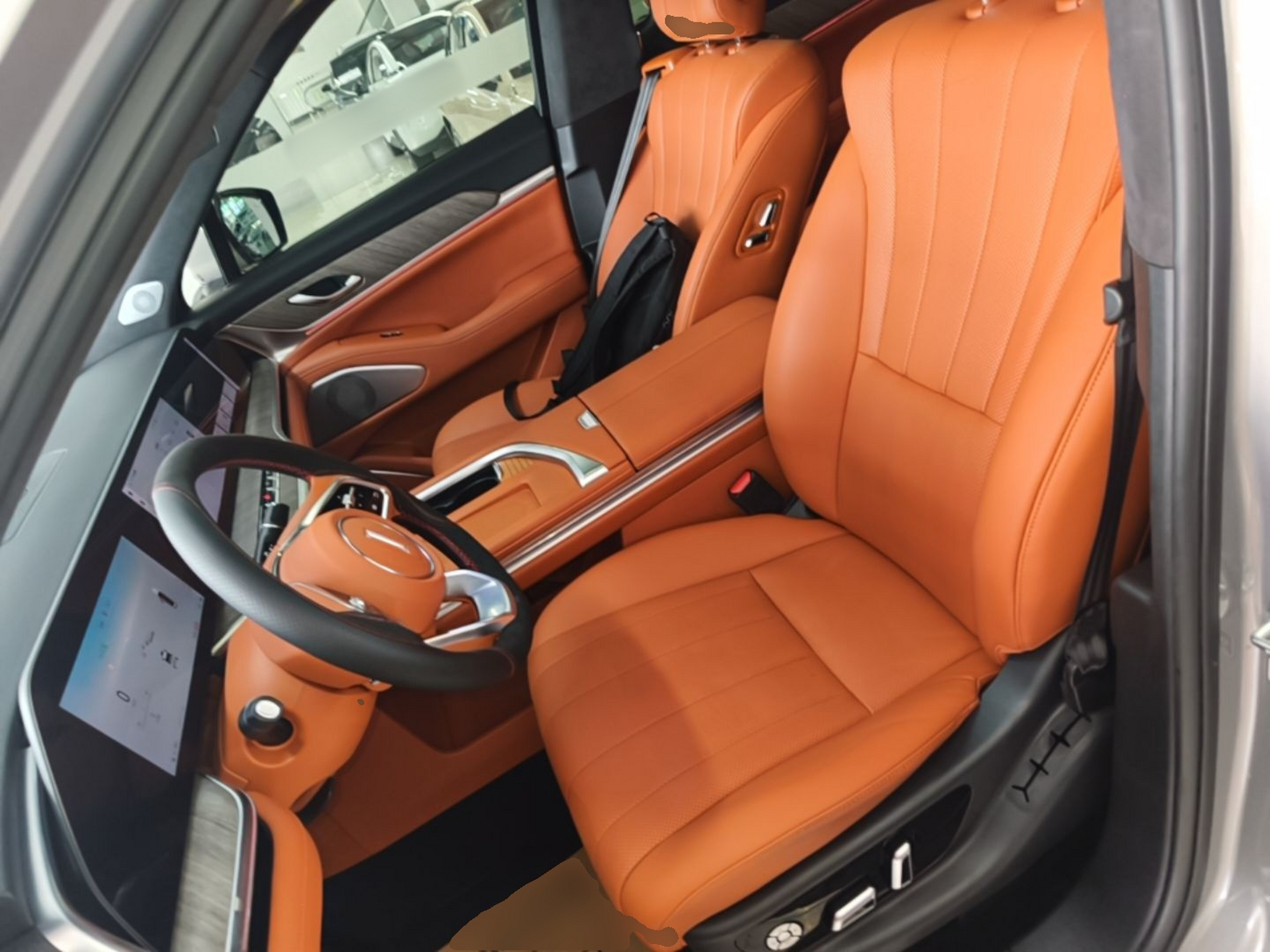 Vordere Reihe im Auto
