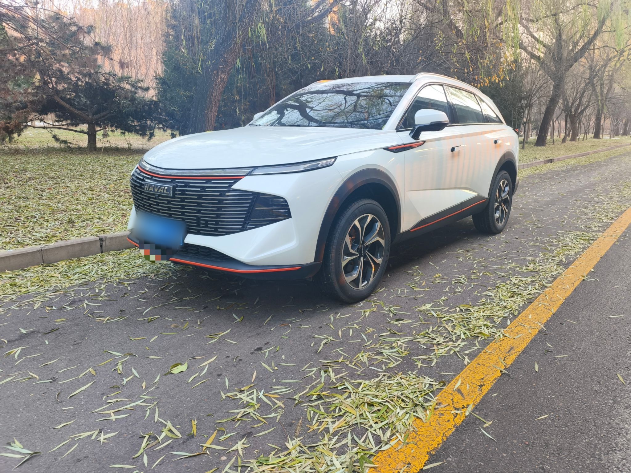 Под передней частью автомобиля