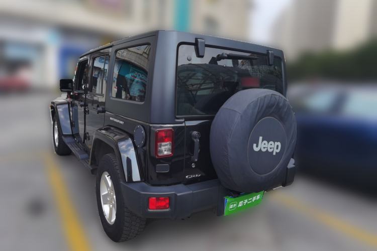 Used Jeep Wrangler 2015 2.8TD Sahara Four-Door Comfort Edition Rear Left 45 Deg