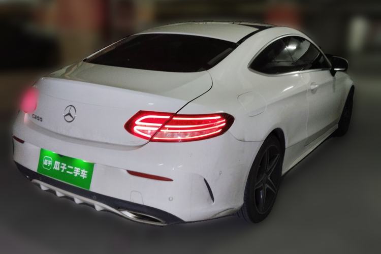 Used Mercedes-Benz C-Class 2017 C 200 Coupe Rear Right 45 Deg