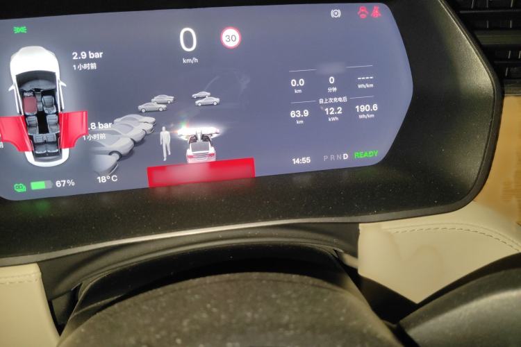 Used Tesla Model X 2019 Long-Range Version Instrument Cluster