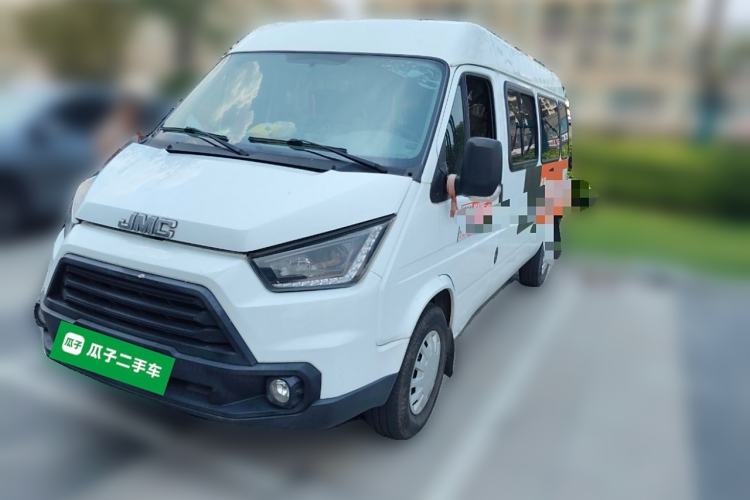 Used JMC Transit 2019 2.8T Commercial Version Long Wheelbase Mid-Roof 6-Seater Rear Single Tire China VI Emission Standard – JX493
