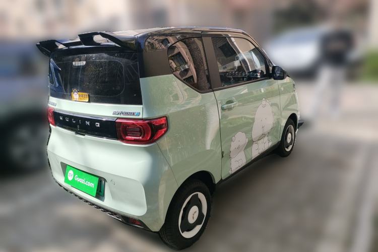 Used Wuling Hongguang MINIEV 2021 Macaron Fashion Model Lithium Iron Phosphate Rear Right 45 Deg