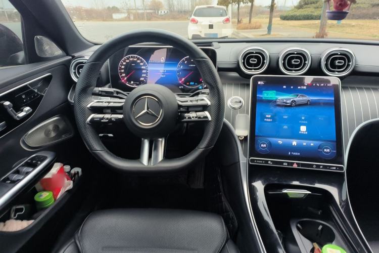 Used Mercedes-Benz C-Class 2022 C 260 L Obsidian Night Sport Edition Steering Wheel