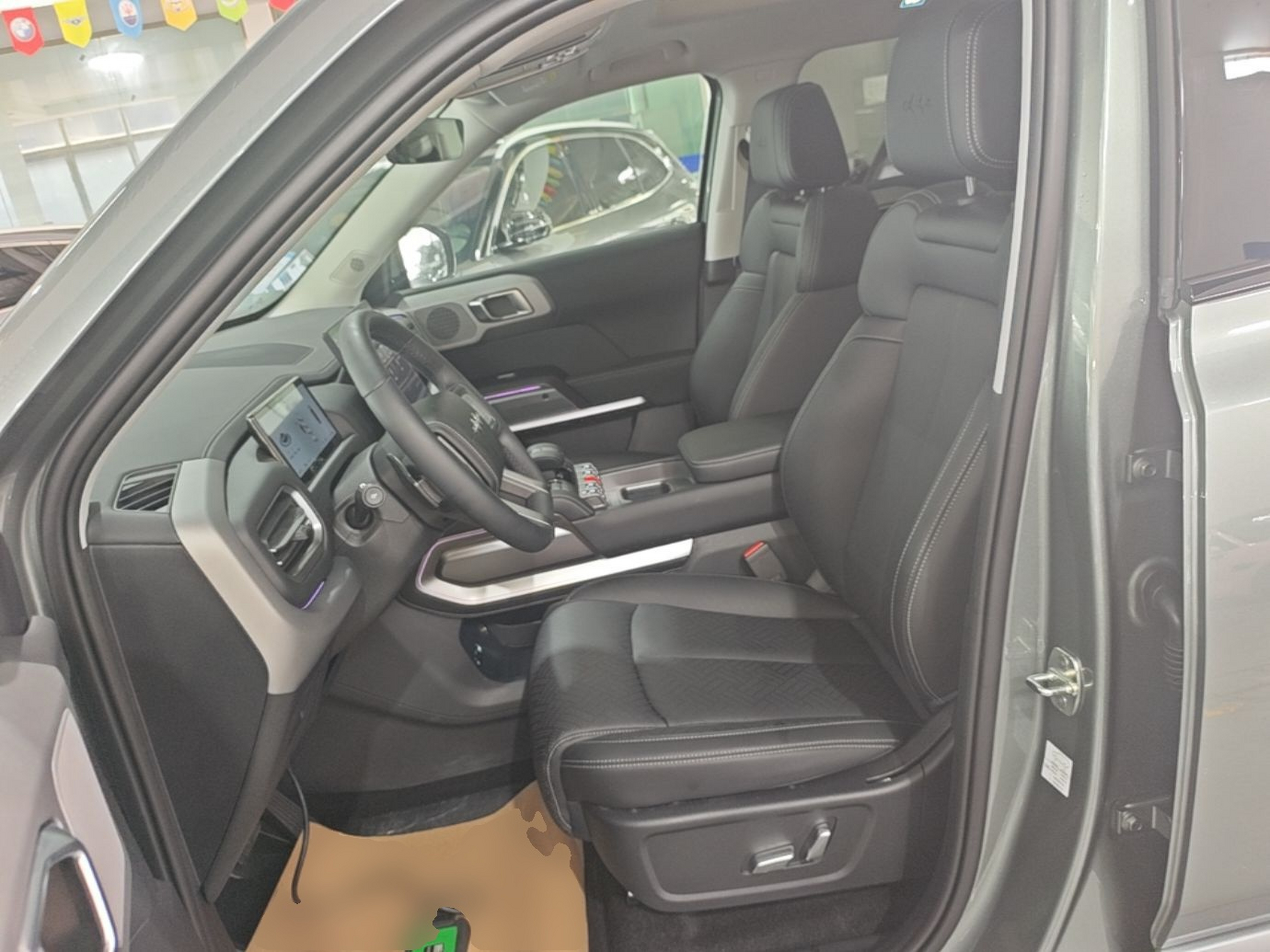 Vordere Reihe im Auto