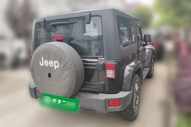 Used Jeep Wrangler 2013 3.6L Sahara two-door model Rear Right 45 Deg