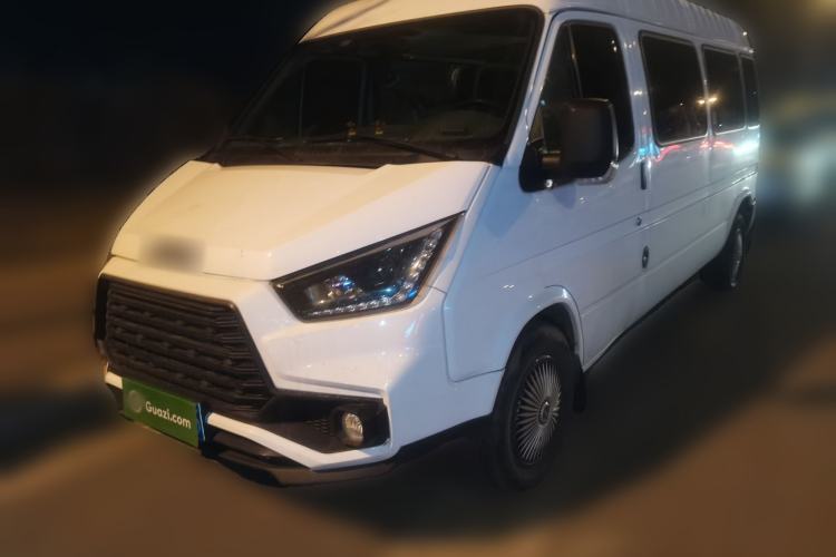 Used JMC Transit 2019 2.8T Commercial Version Long Wheelbase Mid-Roof 6-Seater Rear Single Tire China VI Emission Standard – JX493