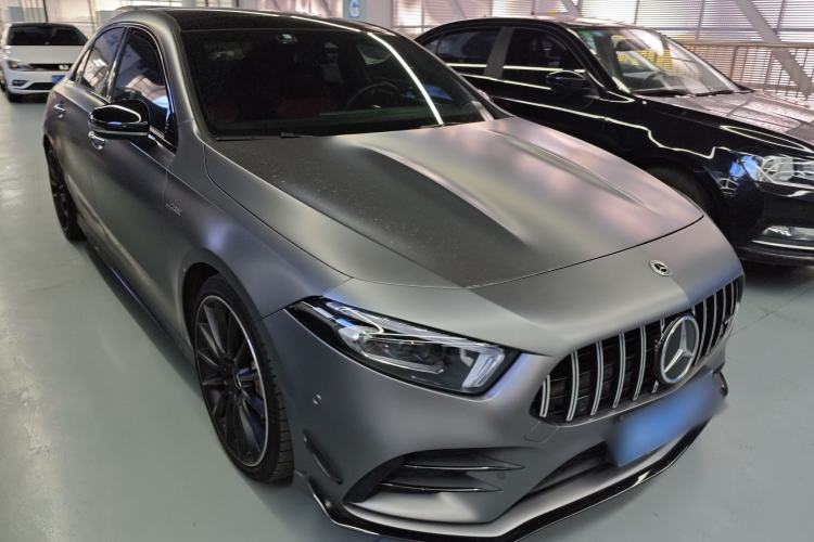 Used Mercedes-Benz A AMG 2022 AMG A 35 L 4MATIC Front Right 45 Deg