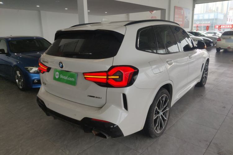 Used BMW X3 2022 xDrive30i Luxury Model M Night Sky Package Rear Right 45 Deg