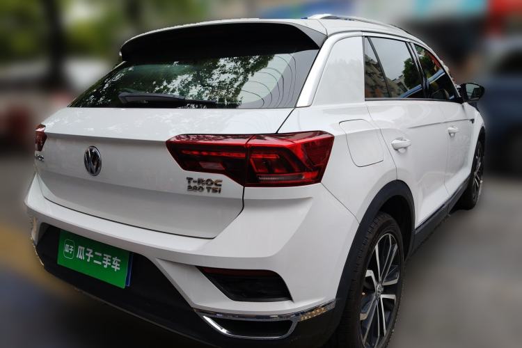 Used Volkswagen T-ROC 2019 280TSI DSG Four-Wheel Drive Luxury Version China V Standard Rear Right 45 Deg