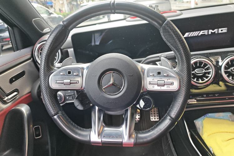 Used Mercedes-Benz A AMG 2021 AMG A 35 L 4MATIC Midnight Special Edition Steering Wheel