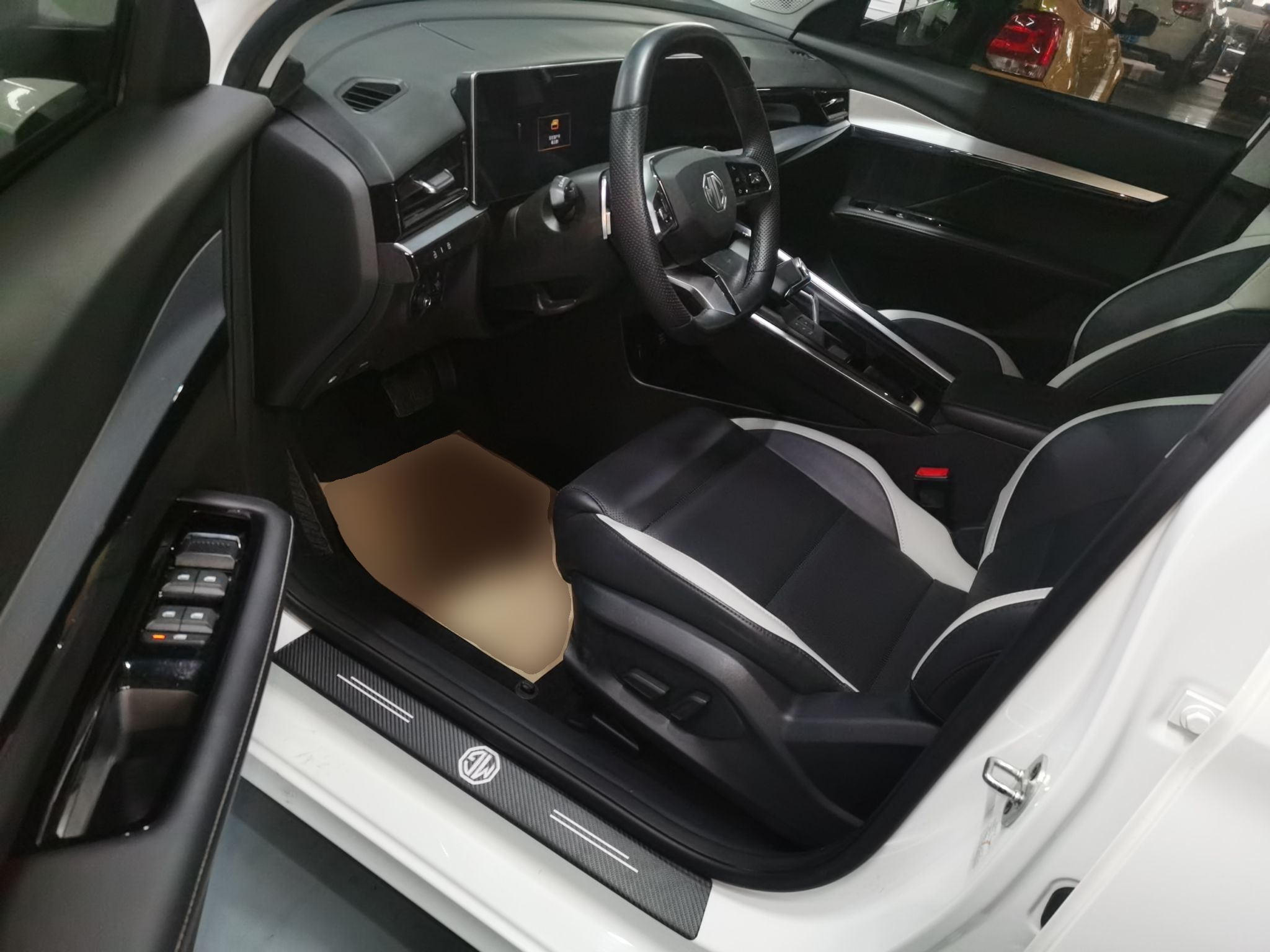 Переднее сиденье в автомобиле