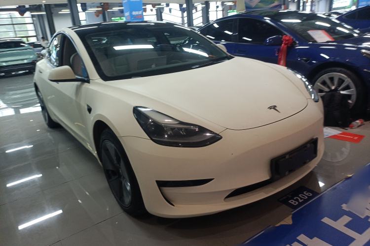 Used Tesla Model 3 2021 Revised Version Standard Range Rear-Wheel Drive Upgraded Edition 3D1 Front Right 45 Deg