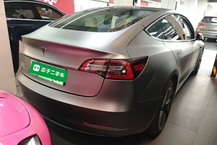 Used Tesla Model 3 2021 Standard Range Rear-Drive Upgraded Version Rear Right 45 Deg
