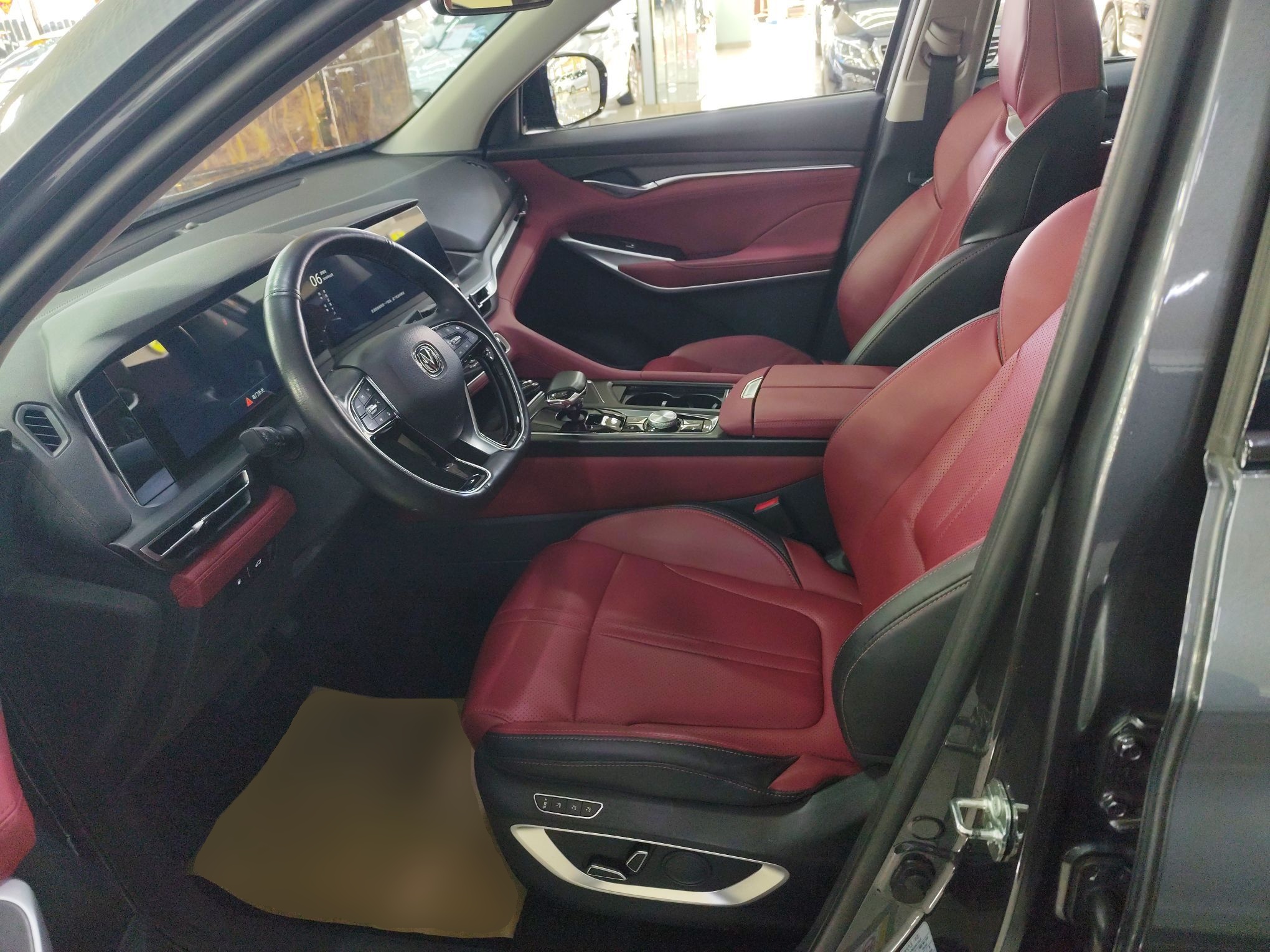 Переднее сиденье в автомобиле